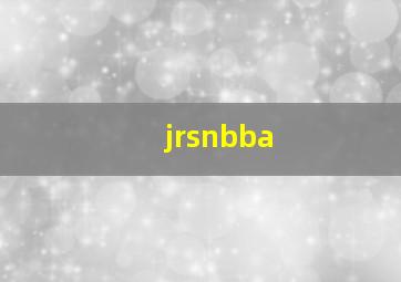 jrsnbba